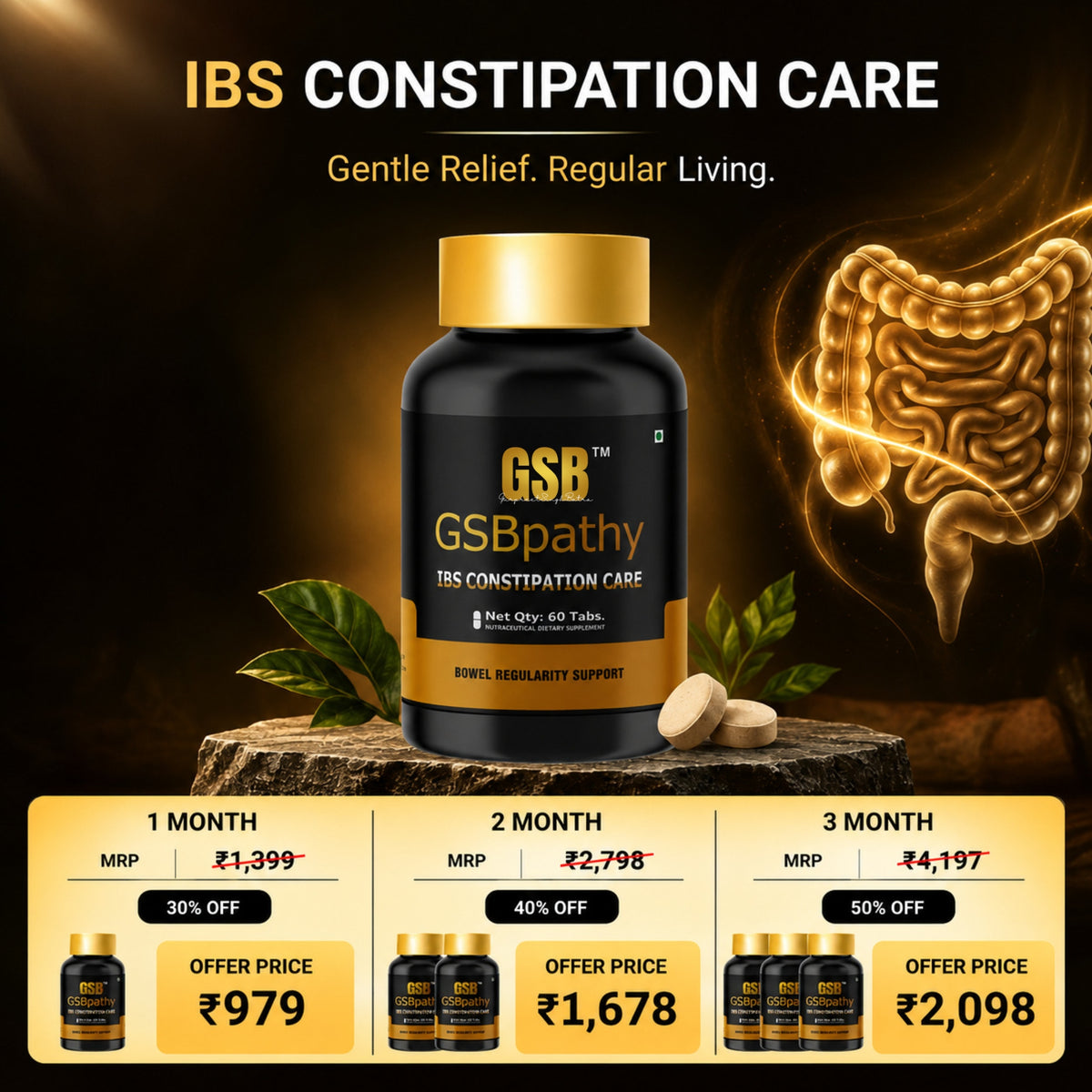 IBS Constipation Care Monthly Bundle